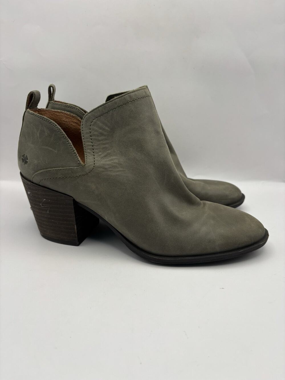 Lucky Brand Branndi Green Bootie Women Size 9.5